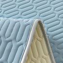 Axyaa Latex Bed Mat, Quilted Mattress Cover with Air Conditioning, 140x200 160x200