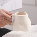 Axyaa Ceramic Creativity Butt Coffee Mugs 350ml Heat Resistant Porcelain Travel Cup