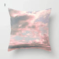 Axyaa Pink Psychedelic Landscape Print Pillowcase for Bedroom Living Room