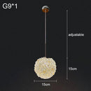 Axyaa Crystal Ball Wall Lamp, Elegant Bedroom Lighting for Girls, Lychee Trendy Design