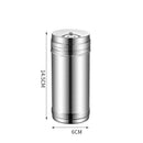 Axyaa Stainless Steel Seasoning Jar for Outdoor Barbecue, Condiment Holder with Toothpick Slot