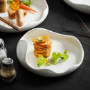 Axyaa Ceramic Dinner Plates Steak Pasta Modern Tableware Restaurant Trays