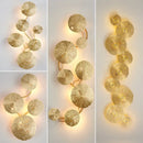 Axyaa Copper Wall Lamp: Nordic Bedroom Headboard Creative Living Room Decoration