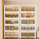 Axyaa Foldable Flip-Top Storage Cabinet: 3-6 Tier Kitchen/Bathroom/Living Room Organizer