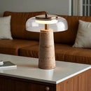 Axyaa Luxury Glass Table Lamp for Bedside and Living Room