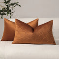 Axyaa Velvet Shell Pattern Throw Pillowcase for Home Decor