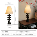 Axyaa Solid Wood Table Lamp LED E27 for Bedroom Living Room Zen Decor