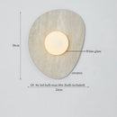 Axyaa Patterned Ceramic LED Wall Sconce for Home Lighting - Wabi Sabi Theme