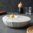 Axyaa Ceramic Tableware Plate Set - Elegant Hotel Collection for Dining, Desserts, and Fruits