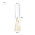 Axyaa 225ml Two Tone Glass Goblet Set Champagne Flute Cone Shape Base