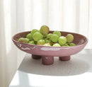Axyaa Ceramic Fruit Tray Heart Candy Snack Dry Living Room Tea Table Basket.