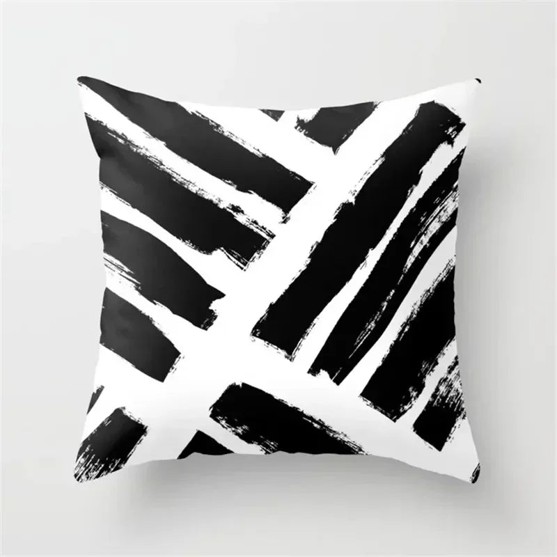 Axyaa Geometric Print Cushion Pillowcase 45x45cm for Home Decor
