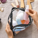 Axyaa Clear Makeup Bag Portable Travel Toiletry Pouch Waterproof PVC Storage Case