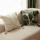 Axyaa Floral Pillow Case: Light Luxury Embroidered Cushion Cover, 45x45cm