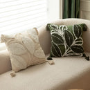 Axyaa Floral Embroidered Pillow Case: Light Luxury Home Decor Square Cushion Cover