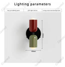 Axyaa Cream Double Head LED Wall Lamp Ideal for Living Room Bedroom Decor