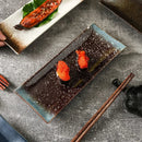 Axyaa Sushi Restaurant Ceramic Plate Large Rectangular Simple Dim Sum Plate