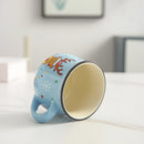 Axyaa Kids Ceramic Milk Coffee Cup with Handle - Heat Resistant Breakfast Mug
