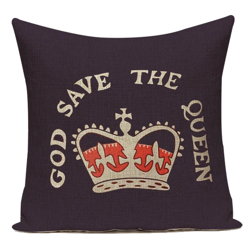 Axyaa British Flag Soldiers Pillow Cover - London England Theme
