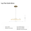 Axyaa Nordic Acrylic Chandelier LED Ceiling Light for Living Room Kitchen Restaurant