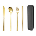 Axyaa Stainless Steel Tableware Set for Students on the Go