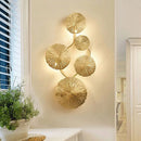 Axyaa Lotus Leaf Wall Lamp: Nordic Modern Minimalist Bedroom Living Room Study Lighting