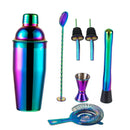 Axyaa Rainbow Boston Shaker Cocktail Bar Set Mixed Drink Martini Tools