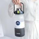Axyaa 2000ML Sports Water Bottle with Straw, Handle, Portable Gym Drinkware