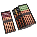 Wooden Chopsticks Set - Axyaa Household Long Non-slip Japanese Tableware