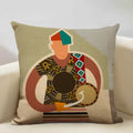 Axyaa African Ladies Decorative Pillow Case for Fashionable Home Decor