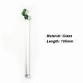 Axyaa Cactus Glass Stir Stick: Colorful, Long Handle for Cocktails, Juice, Coffee