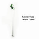 Axyaa Cactus Glass Stir Stick: Colorful, Long Handle for Cocktails, Juice, Coffee