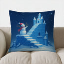 Winter Tree Pillow Cover - Axyaa Branded Cushion Cover for Sofa, Bedroom, Car