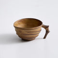 Axyaa Tree Branch Handle Ceramic Coffee Mug Vintage Style Brown Beige 200ml Crude Pottery