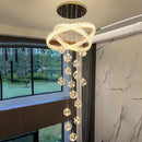 Axyaa Crystal Chandelier LED Ceiling Lamp for Living Room