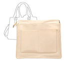 Axyaa Nylon Makeup Storage Pocket Bag for Women's Handbag Bottom Shaper