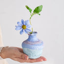 Axyaa Ceramic Coarse Pottery Vase with Gradient Colors for Stylish Flower Arrangement