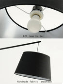 Axyaa Nordic LED Floor Lamp Minimalism Black Fishing Lamp