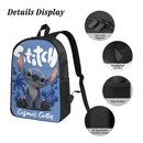 Axyaa Lilo Stitch 2025 Backpack Set with Lunch Box for Kids