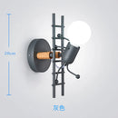 Axyaa LED Wall Lamp Iron Aluminum Body Warm White CCT 220V Modern Minimalist Style
