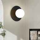 Axyaa LED Glass Ball Bedhead Wall Light Gold/Black Living Room Decor