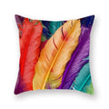 Axyaa Bird Feather Polyester Cushion Cover for Home Decor