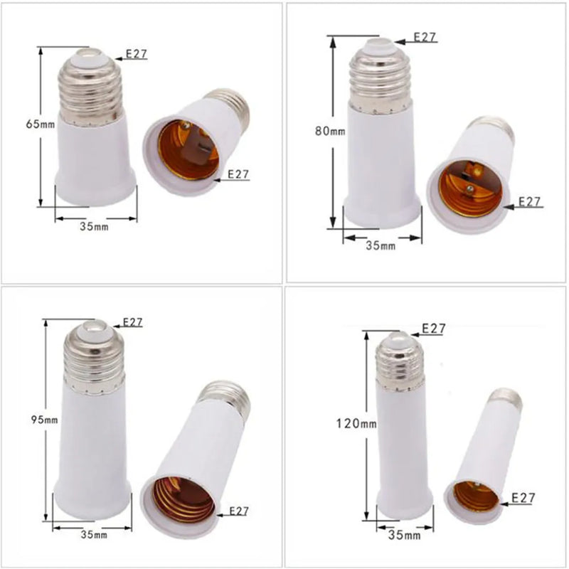 Axyaa E27 to E27 Socket Extender Medium Base Lamp Adapter