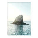 Axyaa Seascape Canvas Painting: Beach Coconut Tree Wall Art Print for Living Room