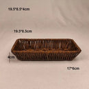 Axyaa Rattan Wicker Serving Baskets: 6 Stylish Handwoven Holders for Cutlery & Utensils