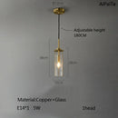 Axyaa Elegant Cracked Glass Chandelier - Modern All Copper Lighting for Living Room