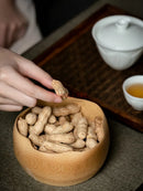 Axyaa Bamboo Tea Bowl Set: Lotus Bowl, Tea Dish, Melon Seeds, Snacks, Dim Sum, Dried Fruit Dish