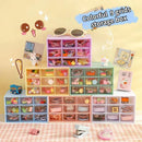 Axyaa 9-Grid Kawaii Color Desktop Organizer for Jewelry and Sundries
