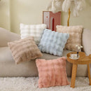 Axyaa Tuscany Faux Fur Pillow | Luxury Plush Sofa Cushion