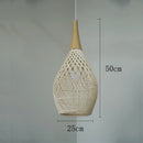 Axyaa Rattan LED Pendant Lamp | Japanese Style Kitchen Island Chandelier